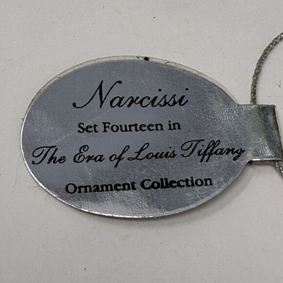 Bradford Editions Era of Louis Tiffany Heirloom Porcelain Ornaments #14 set of 3 - Picture 7 of 8